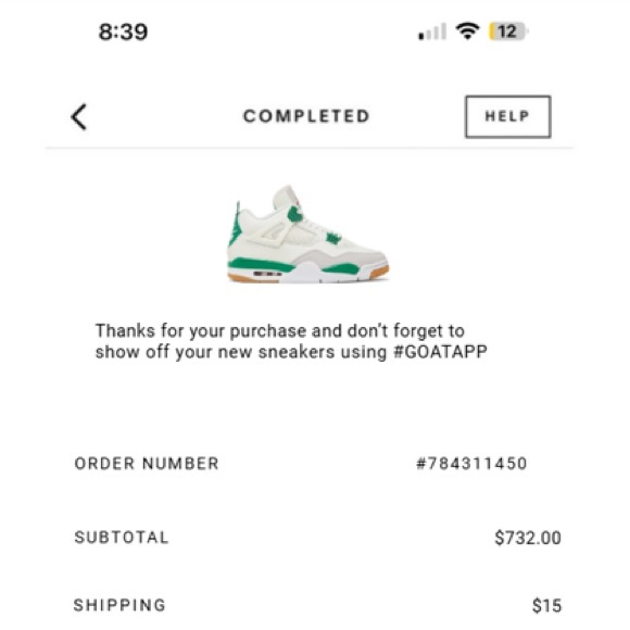 Jordan 4 Pine Green - Picture 5 of 6